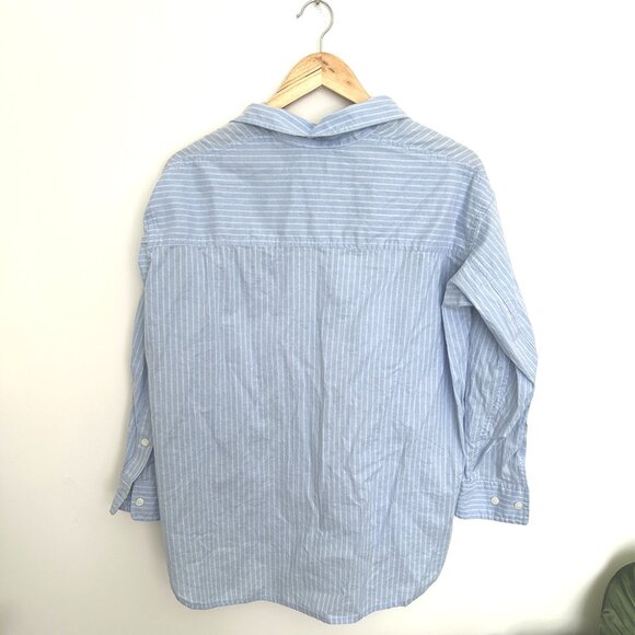 Wilfred Relaxed Oxford Shirt in 2XS Hayes Cornflower Blue White - Picture 3 of 8